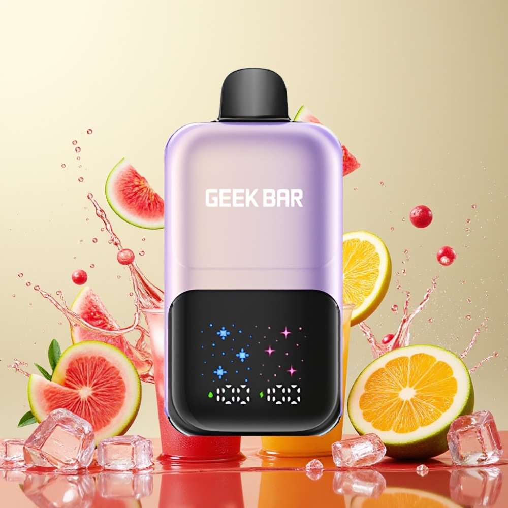 GEEKBAR 2GO 50000 Puffs Interactive Large Screen Nagykereskedés Magyarország Barack Mangó Görögdinnye Jég