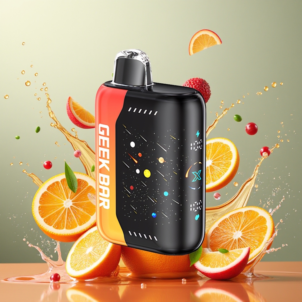 GEEKBAR Pulse X 42K Puff Meteor Edition Narancs Sárkány Nagykereskedés Magyarország 3D görbe kijelző