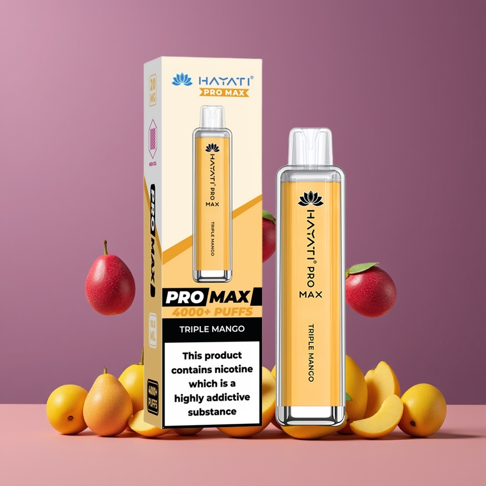 Hayati Pro Max 4000 Puffs Eldobható E-szig Triple Mango Nagykereskedés Magyarország