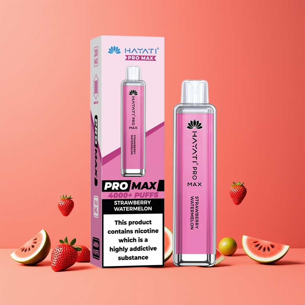 Hayati Pro Max 4000 Puffs Eldobható E-vap Eper-Dinnye Nagykereskedés Magyarország 1400mAh