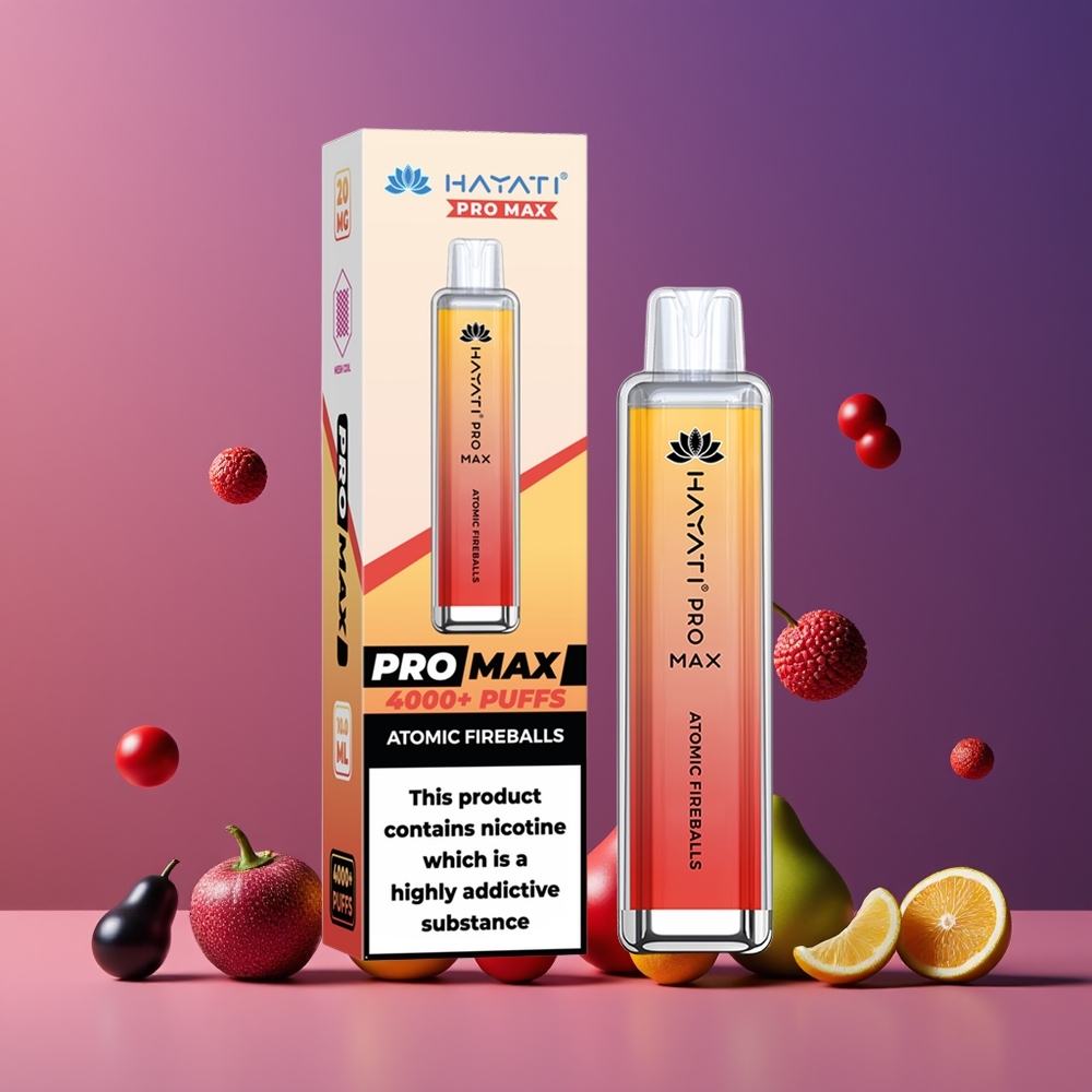Hayati Pro Max 4000 Puffs Eldobható E-vapor Tűzgolyók Nagykereskedés Magyarország