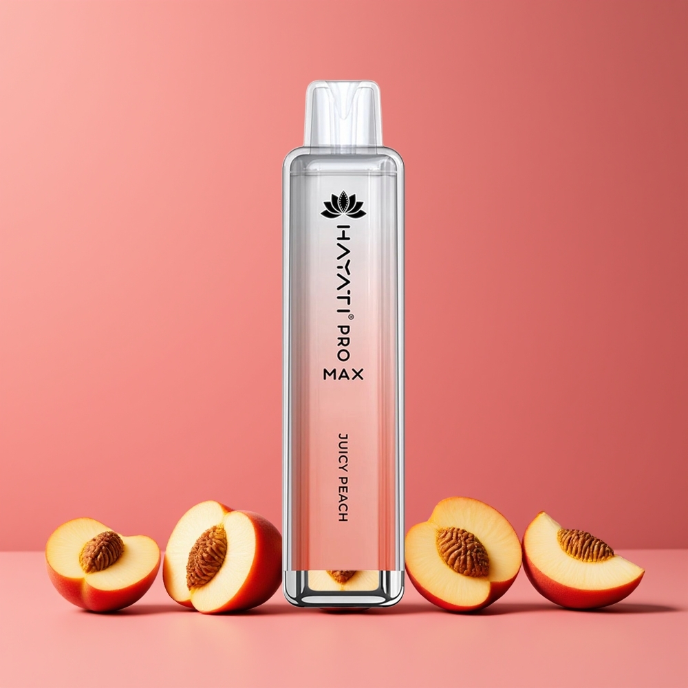 Hayati Pro Max 4000 Puffs Eldobható Vape Juicy Peach (Nagykereskedés Magyarország) 1400mAh