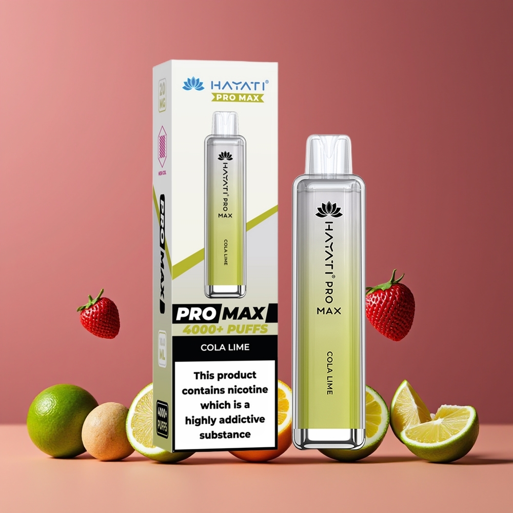 Hayati Pro Max 4000 Puffs Eldobható Vape Kóla Menta Nagykereskedés Magyarország 1400mAh