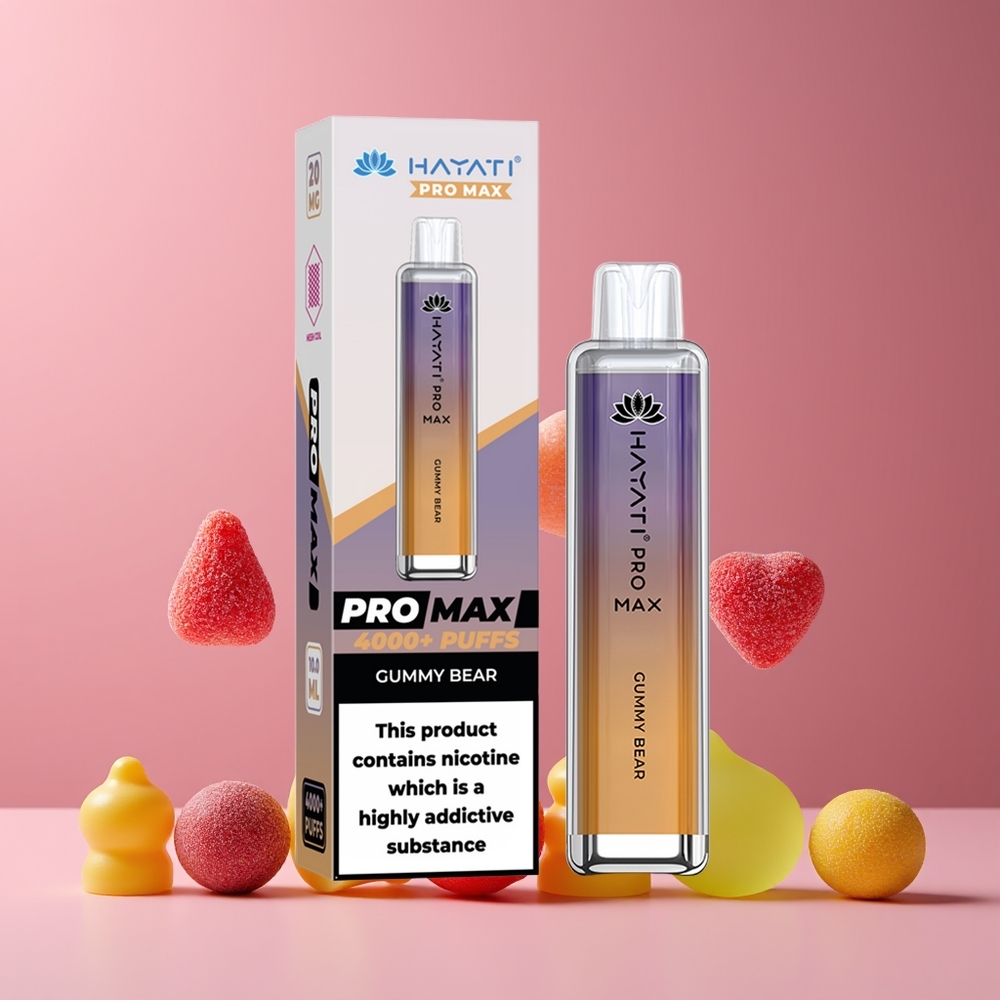 Hayati Pro Max 4000 Puffs Eldobható Vape Málna Íz Nagykereskedés Magyarország Rechargeable