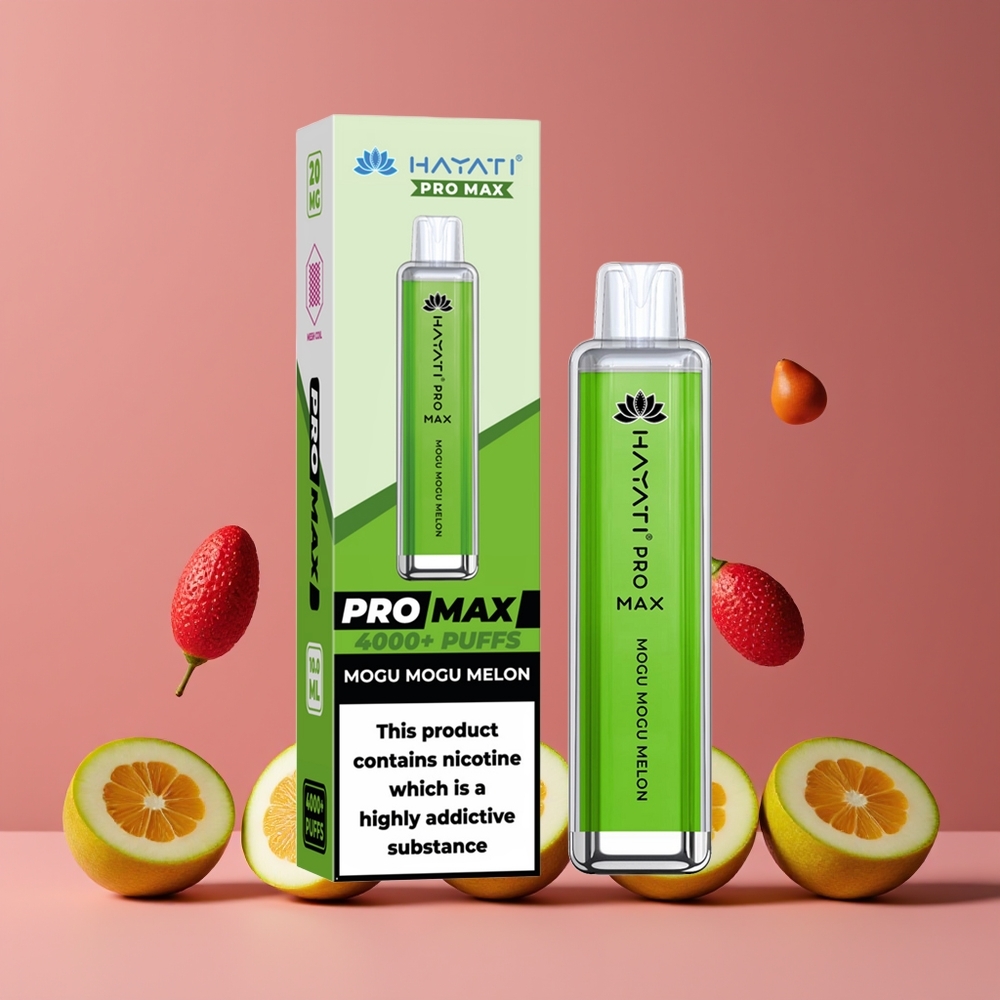 Hayati Pro Max 4000 Puffs Eldobható Vape Mogu Mogu Sárgadinnye Nagykereskedés Magyarország