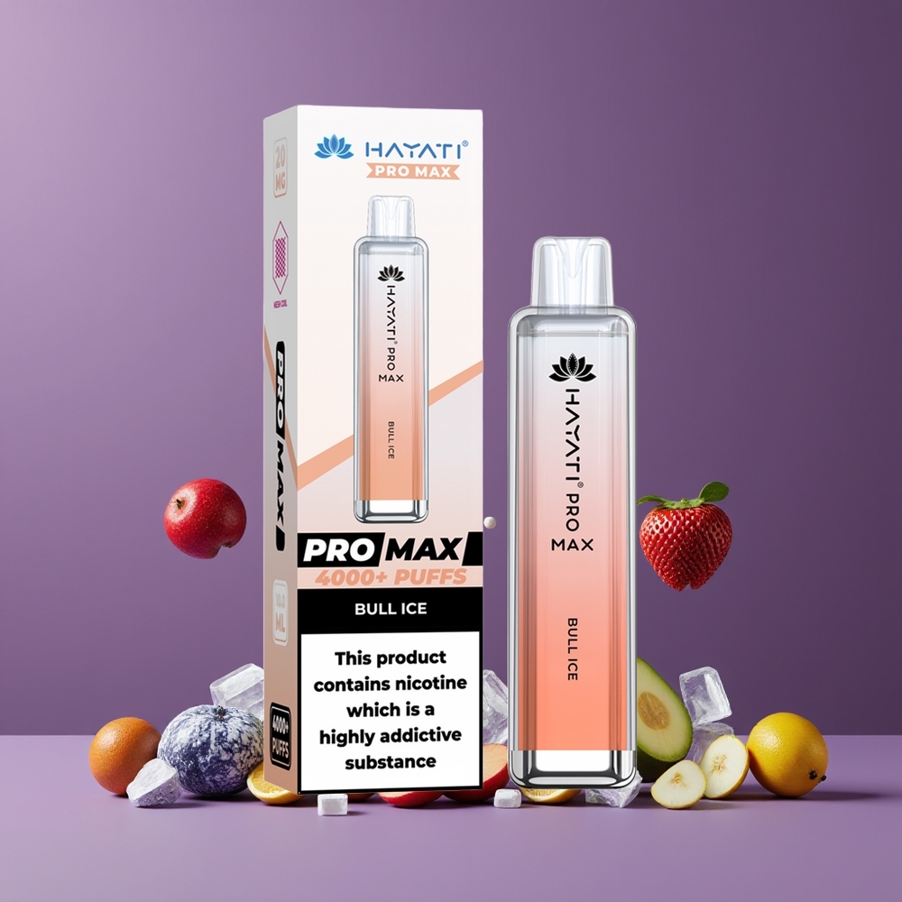 Hayati Pro Max 4000 Puffs Nagykereskedés Magyarország TPD-Compliance Bivaly Jég