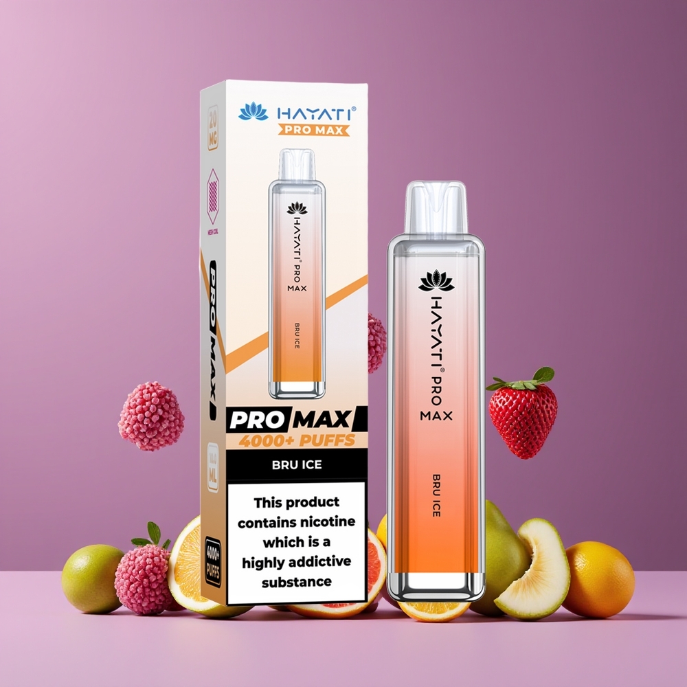 Hayati Pro Max 4000 Puffs Nagykereskedés Magyarország TPD-Compliance Bru Jég