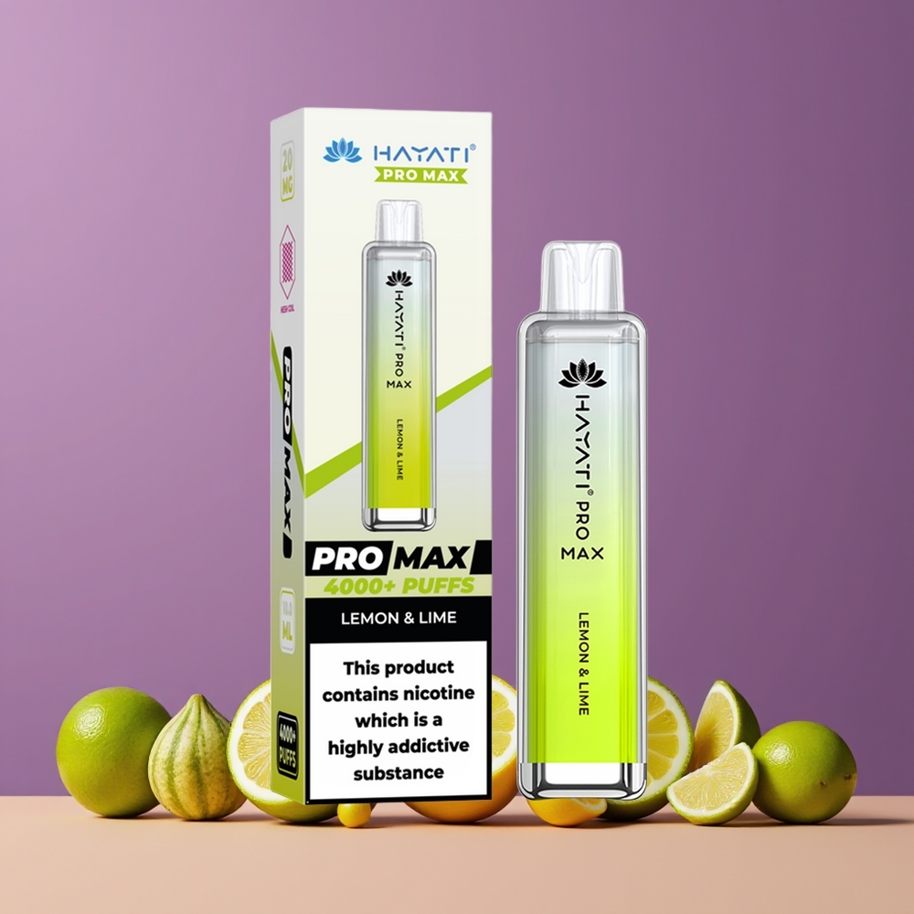 Hayati Pro Max 4000 Puffs Nagykereskedés Magyarország TPD-Compliance Citrom & Lime