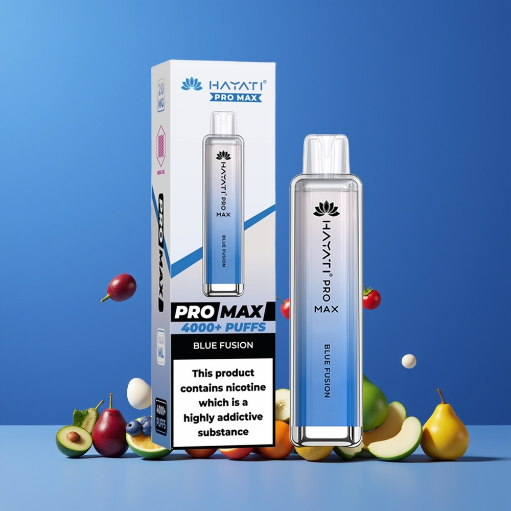 Hayati Pro Max 4000 Puffs Nagykereskedés Magyarország TPD-Compliance Kék Ötvözet