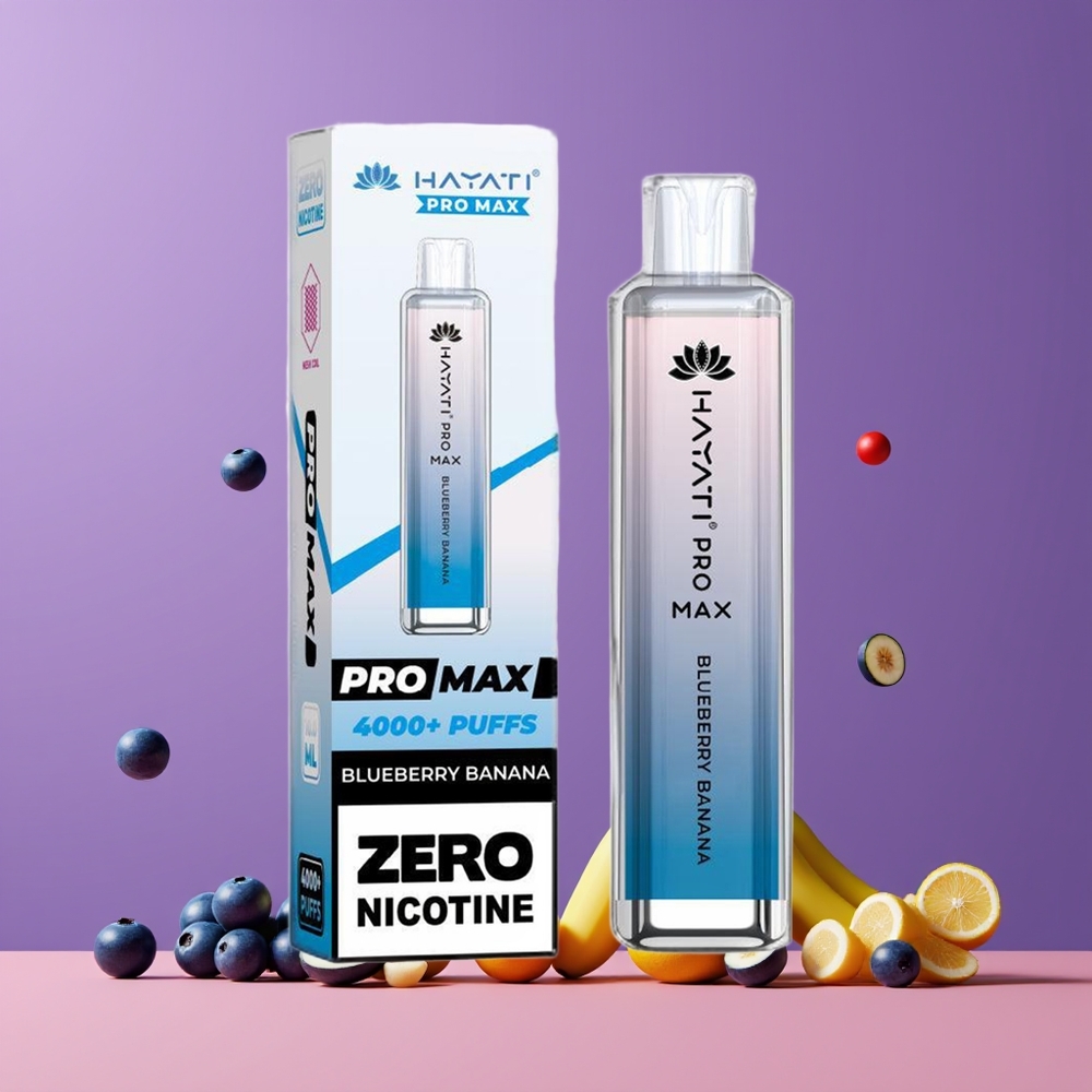 Hayati Pro Max 4000 Puffs Nagykereskedés Magyarország TPD-Compliance Kétszeres feltöltés Kékáfonya Banán