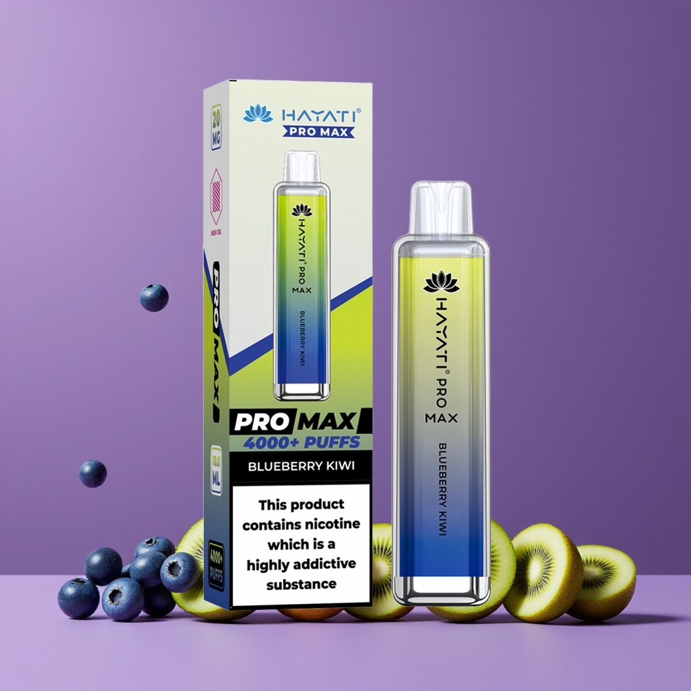 Hayati Pro Max 4000 Puffs TPD-Compliance Nagykereskedés Magyarország Kékáfonya-Papaya