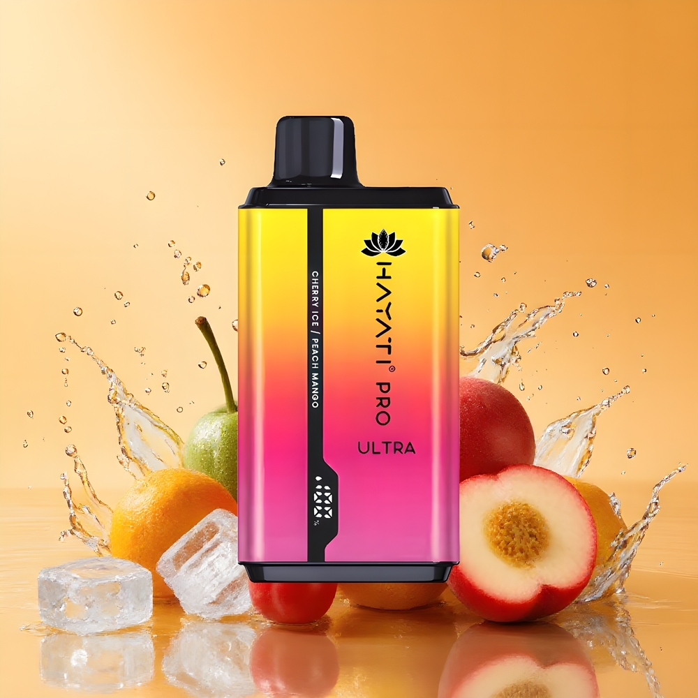 Hayati Pro Ultra 15000 Puffs 2×12ml Nagykereskedés Magyarország Cseresznye Jég Őszibarack Mangó