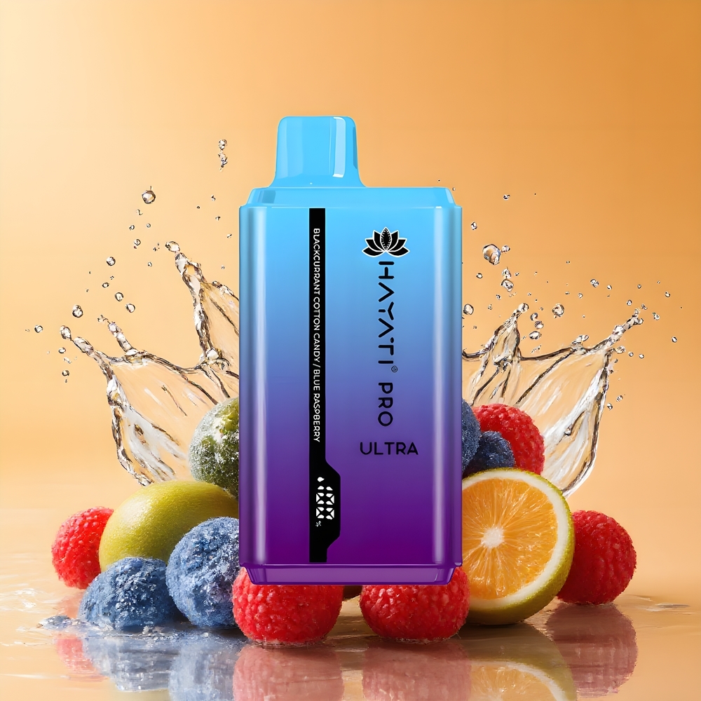 Hayati Pro Ultra 15000 Puffs 2 12ml Nagykereskedés Magyarország Feketeribizke Vattacukor Kék Málna
