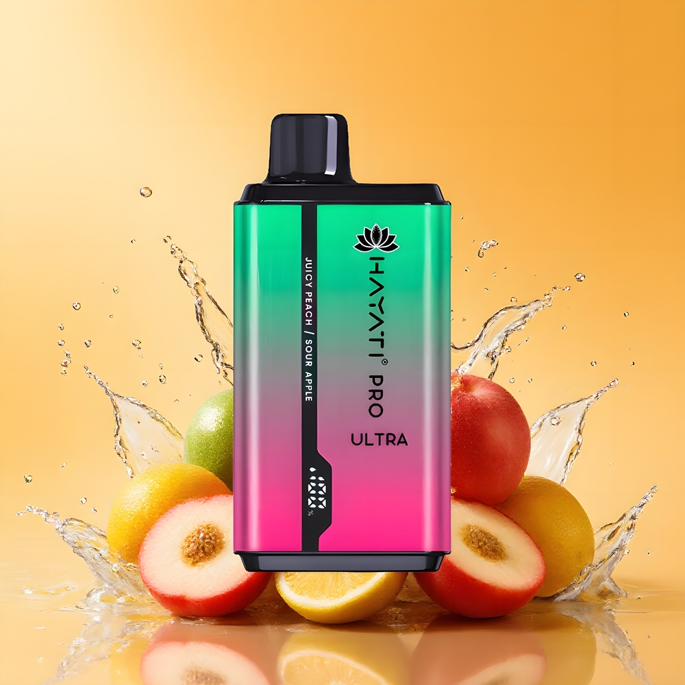 Hayati Pro Ultra 15000 Puffs Nagykereskedés Magyarország 24ml Savanyú Alma Lédús Őszibarack