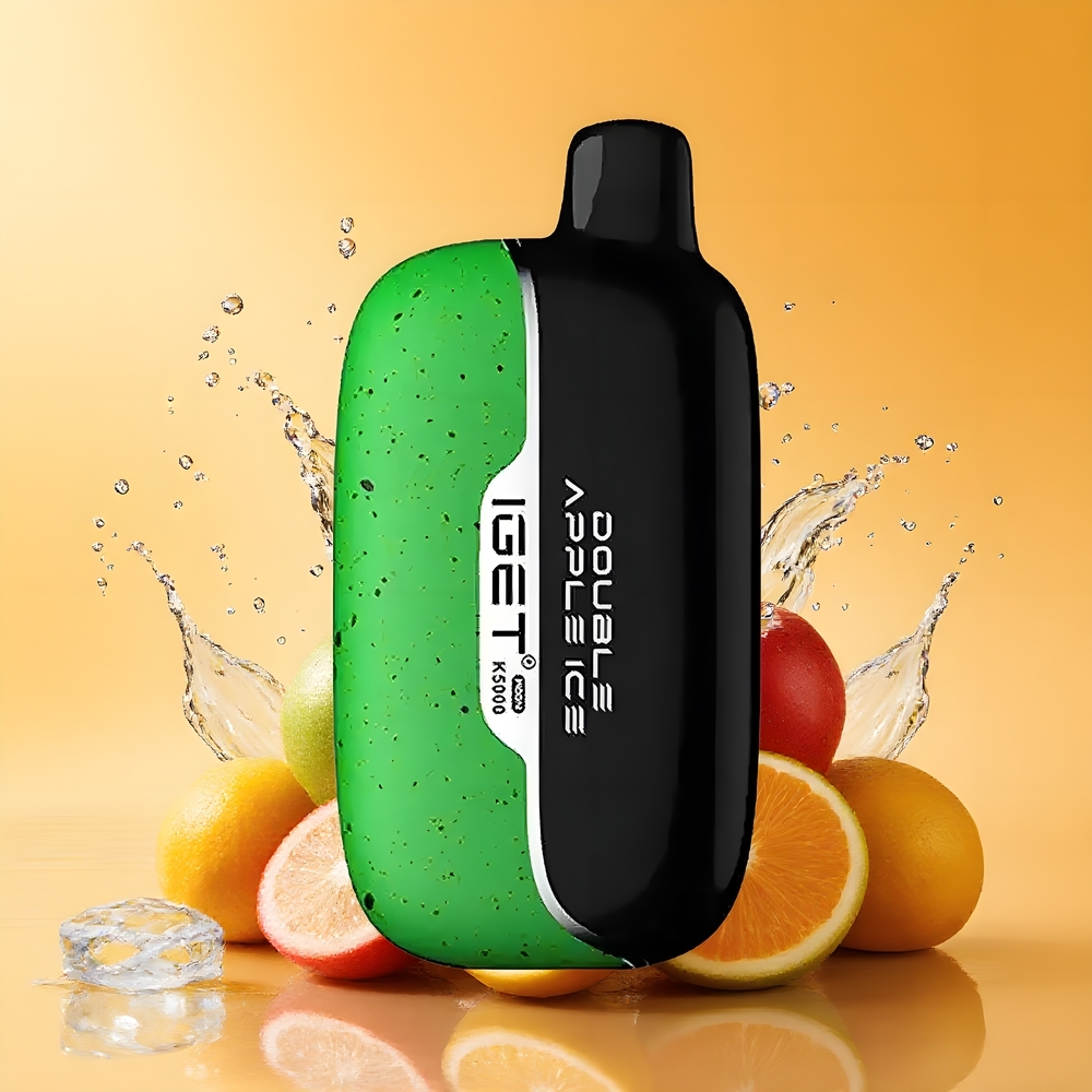 IGET Moon K5000 Puffs Eldobható Vape Dupla Alma Jég Nagykereskedés Magyarország Mesh Coil 1.35 Ohm