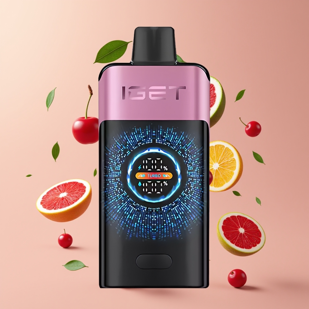 IGET ONE 12000 Puffs Nagykereskedés Magyarország Cseresznye Szörny Képernyős Turbo Mód
