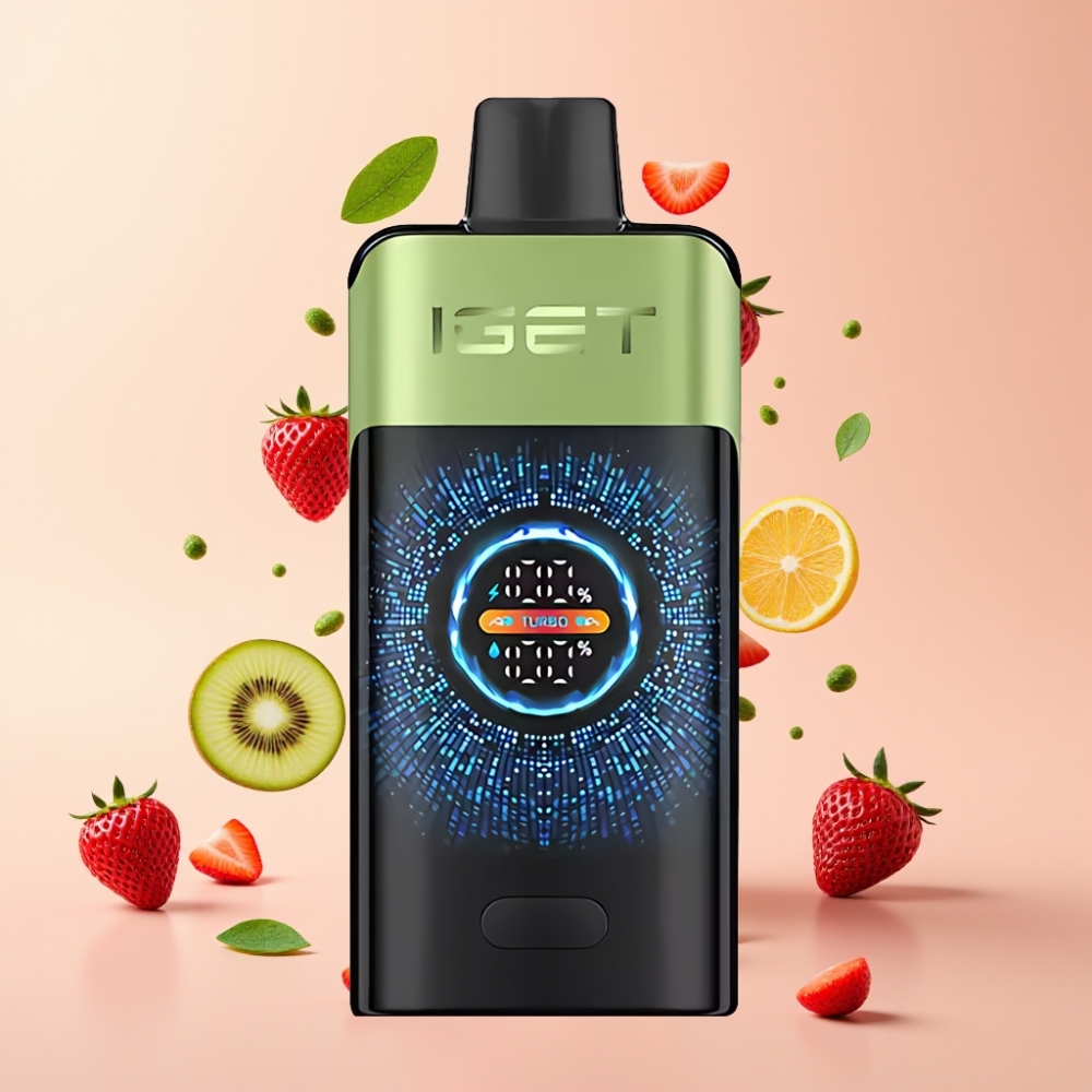 IGET ONE 12000 Puffs Nagykereskedés Magyarország Eper-Kivi Jég Képernyős