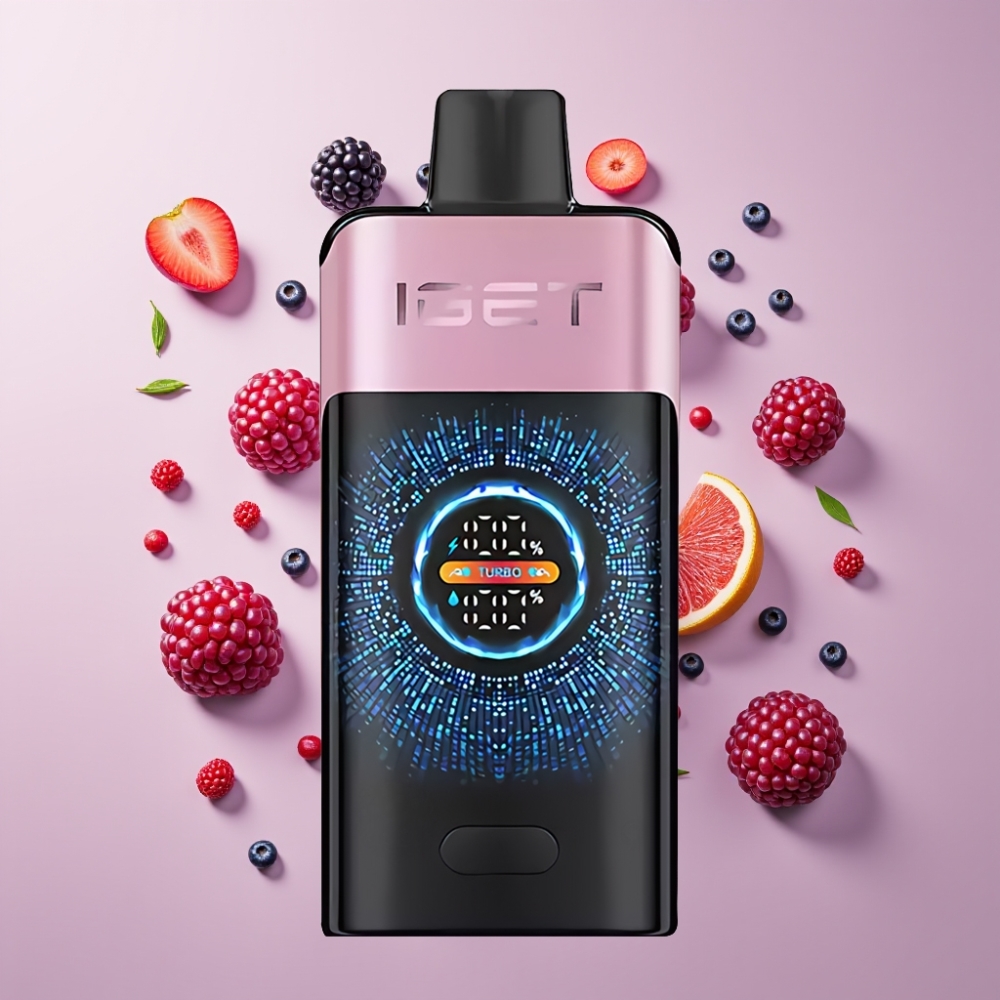 IGET ONE 12000 Puffs Nagykereskedés Magyarország Feketeáfonya Jég Képernyős Turbo Mód