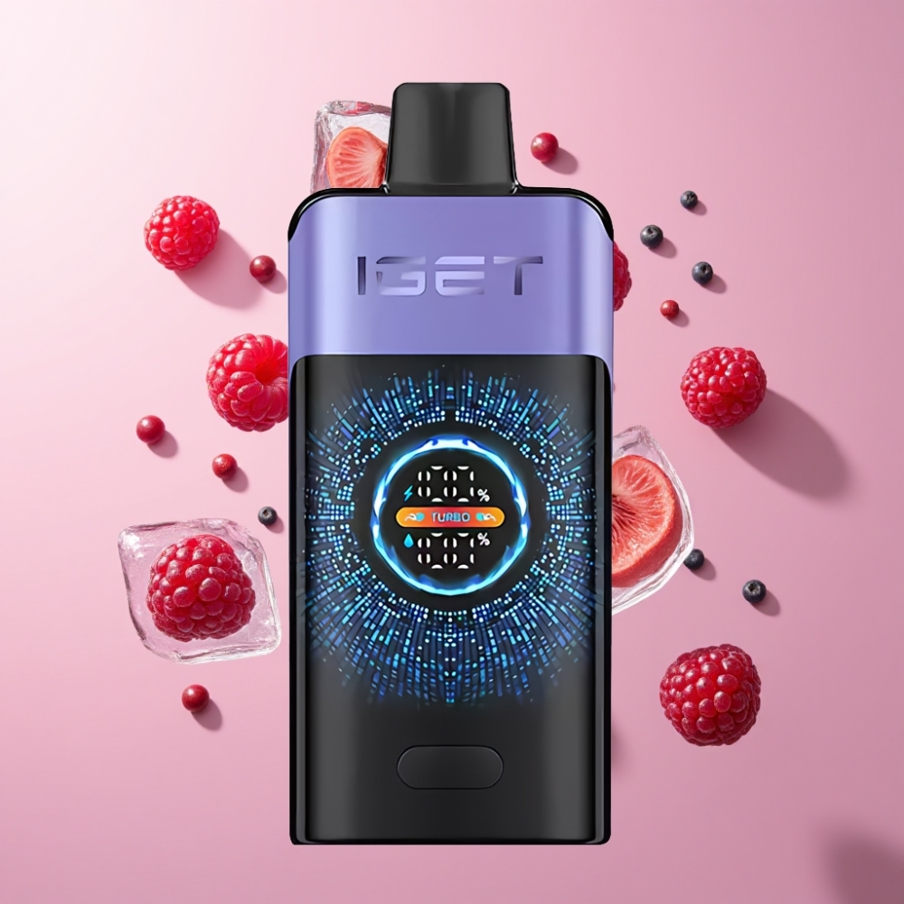 IGET ONE 12000 Puffs Nagykereskedés Magyarország Málna Szőlő Jég Képernyős Turbo Mód