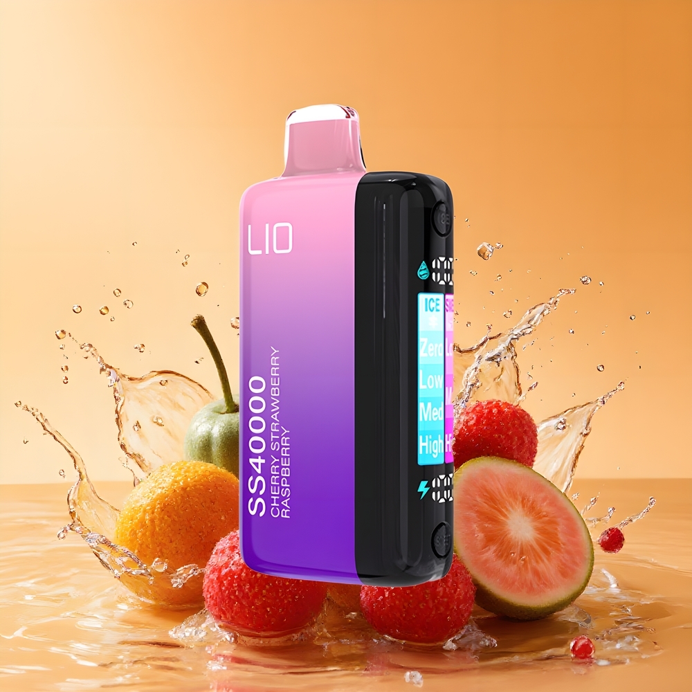 IJOY LIO SS40000 Eldobható E-szigaret Cseresznye Eper Málna Nagykereskedés Magyarország 40000 Füst