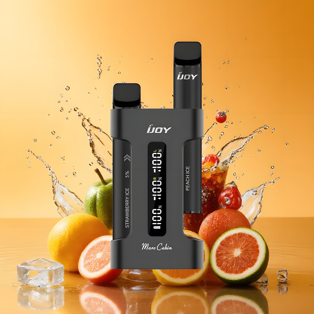 IJOY Mars Cabin 600 Nagykereskedés Magyarország Töltőtokos Elszívható Vape Fekete