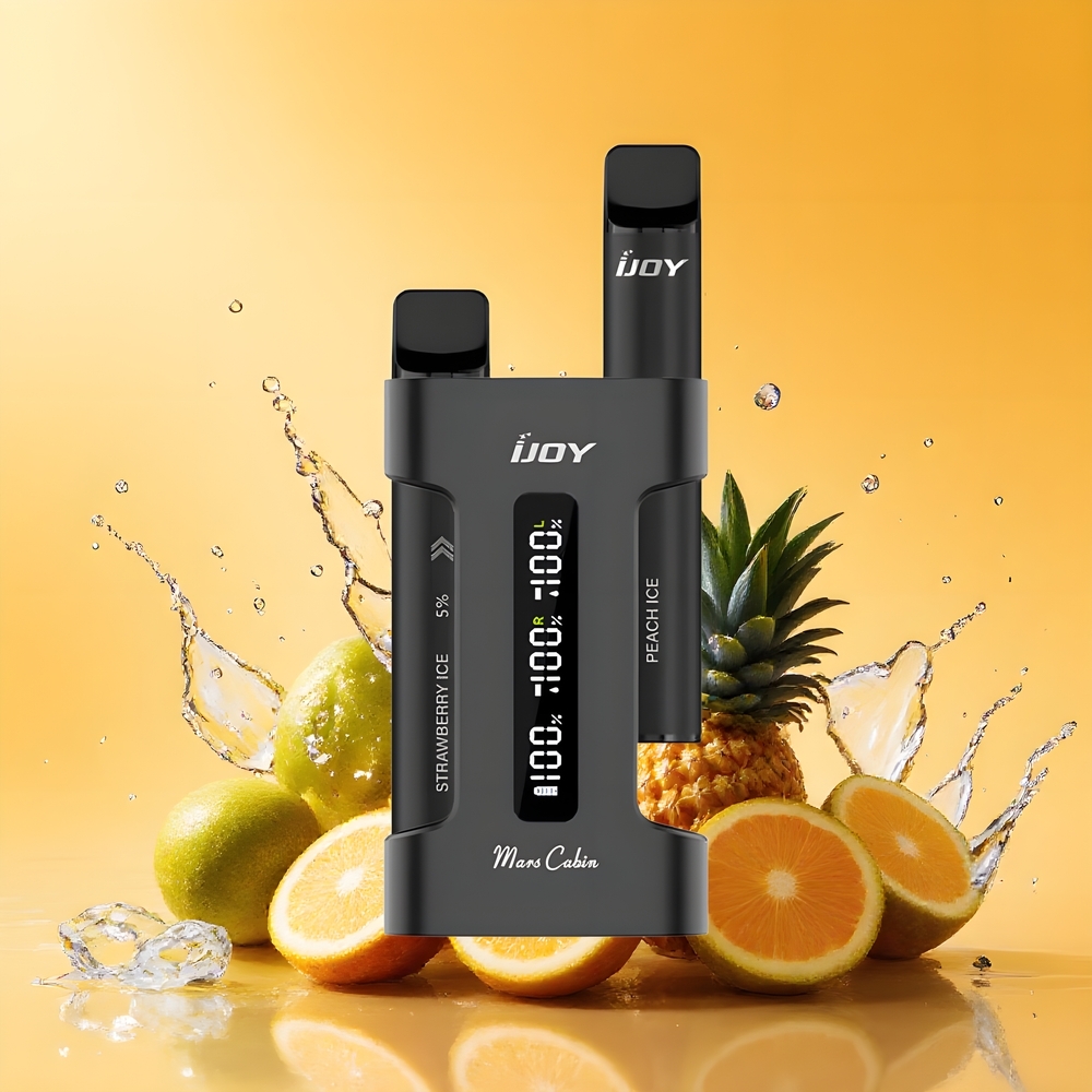 IJOY Mars Cabin 600 Nagykereskedés Magyarország Töltőtokos Elszívható Vape Fekete