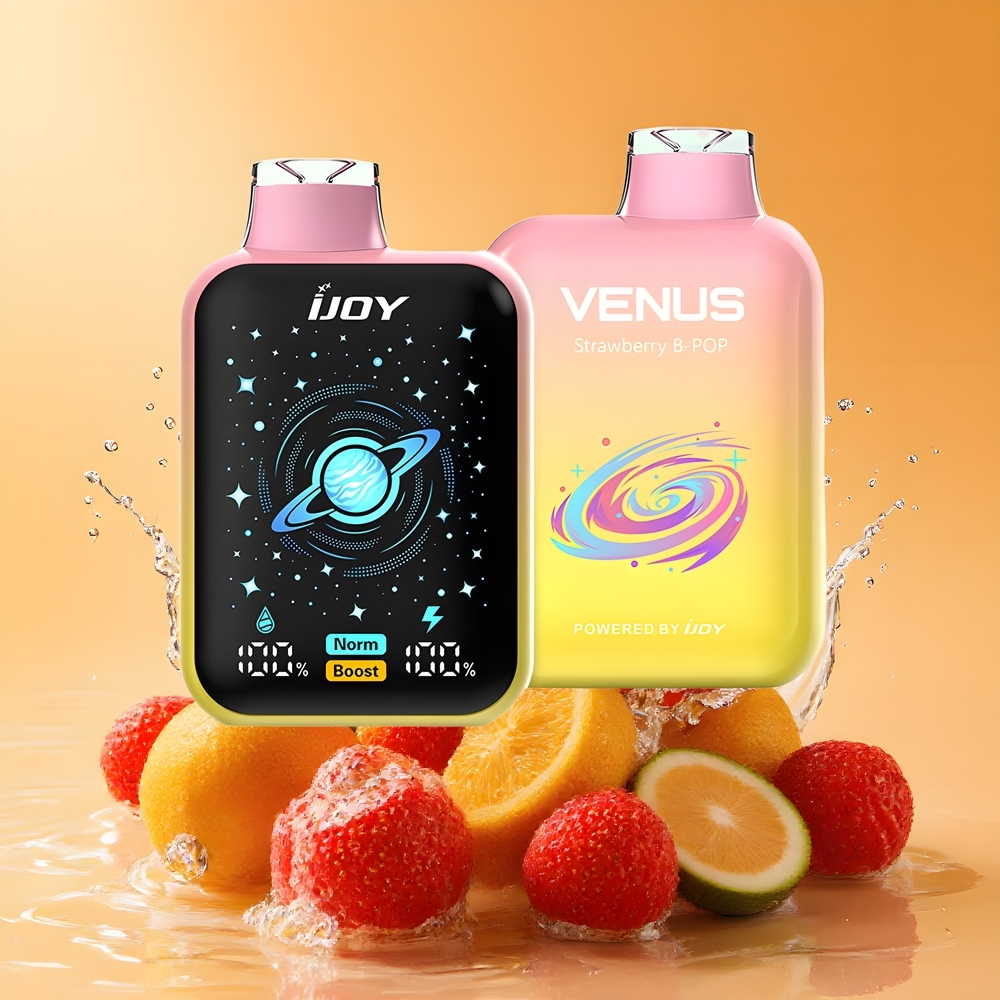 IJOY VENUS 25000 Puffs Nagykereskedés Magyarország Adjustable Airflow Eper B Pop