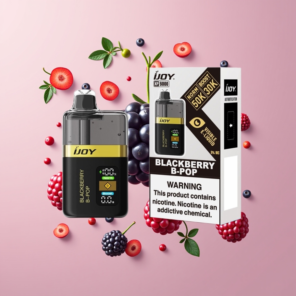IJOY XP50000 Eldobható Vape Feketeszeder B-Pop Nagykereskedés Magyarország Dual Mesh