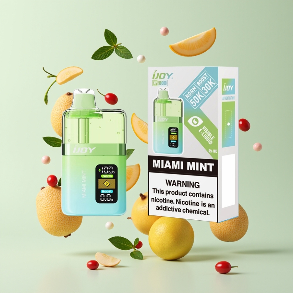 IJOY XP50000 Nagykereskedés Magyarország Dohánymentes Vape Miami Menta 0.4ohm Dual Mesh