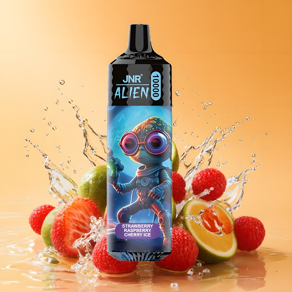 JNR Alien 10000 Puffs Nagykereskedés Magyarország Eper Málna Cseresznye Jég RGB LED