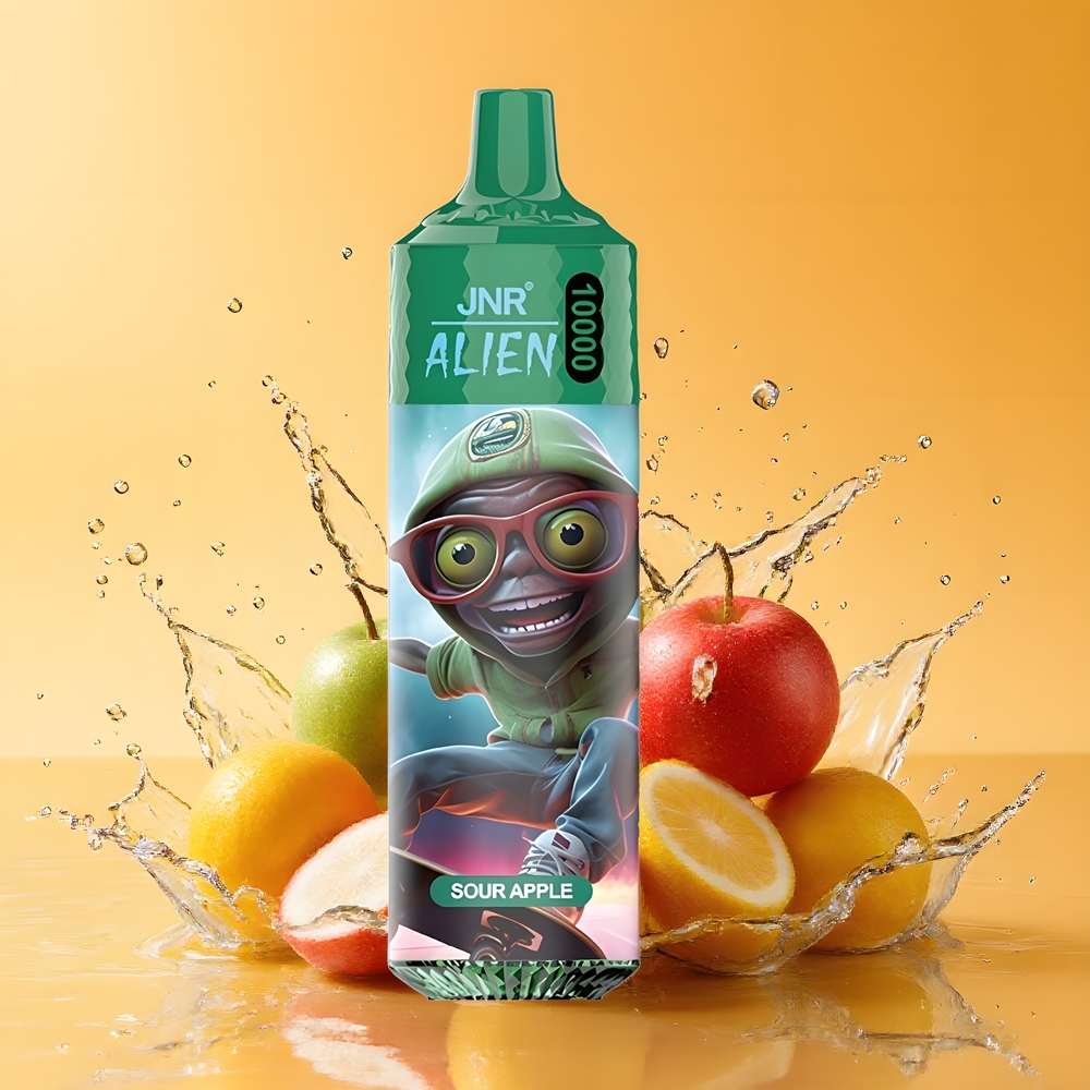JNR Alien 10000 Puffs Nagykereskedés Magyarország RGB LED 20ml Savanyú Alma