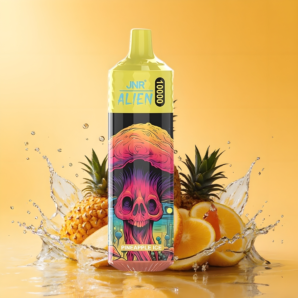 JNR Alien 10000 Puffs Nagykereskedés Magyarország RGB LED Ananász jég Eldobható vape