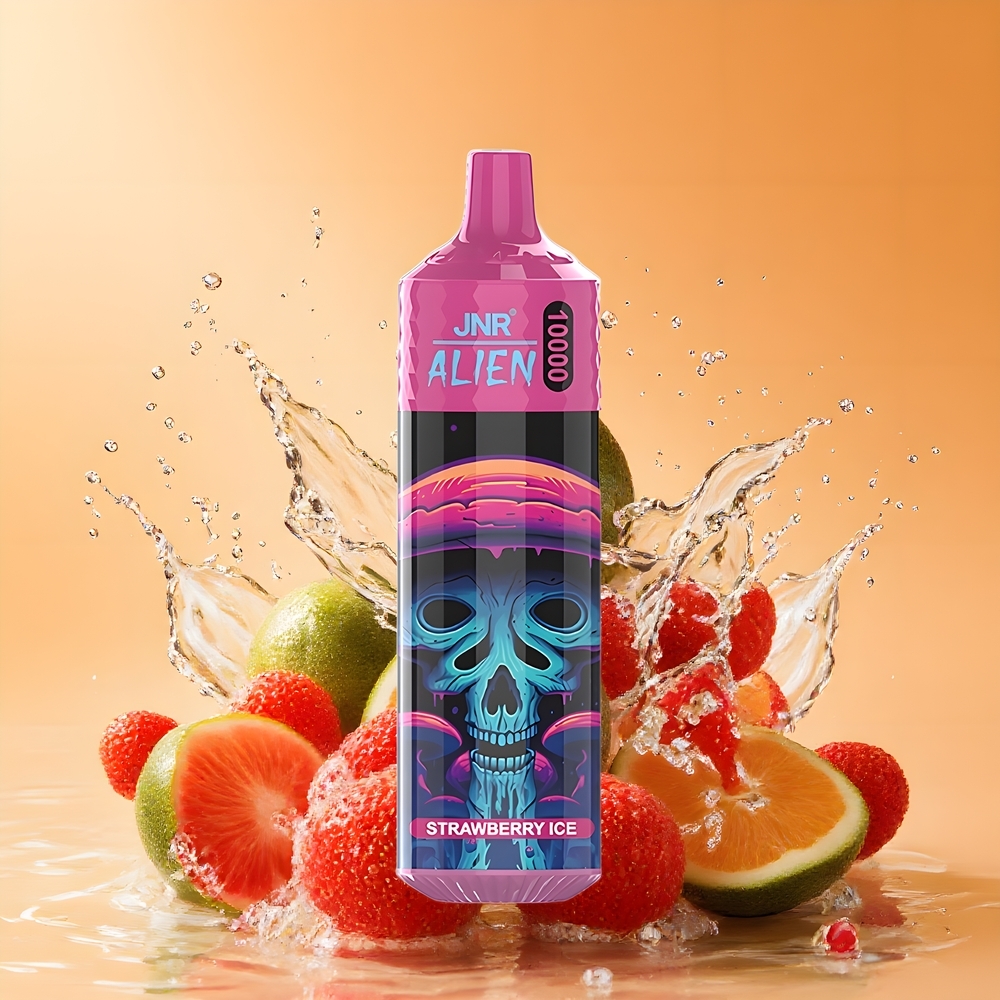 JNR Alien 10000 Puffs Nagykereskedés Magyarország RGB LED Eperjég 20ml