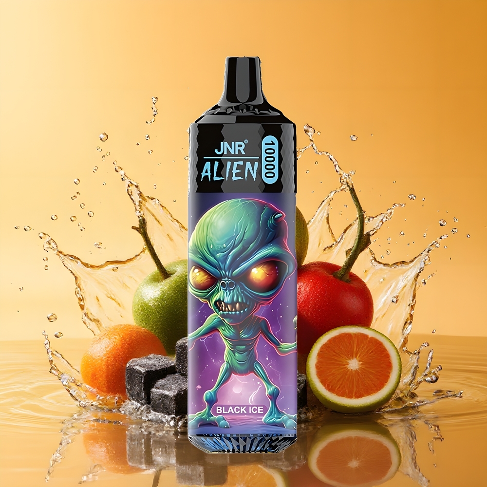 JNR Alien 10000 Puffs Nagykereskedés Magyarország RGB LED Fekete jég