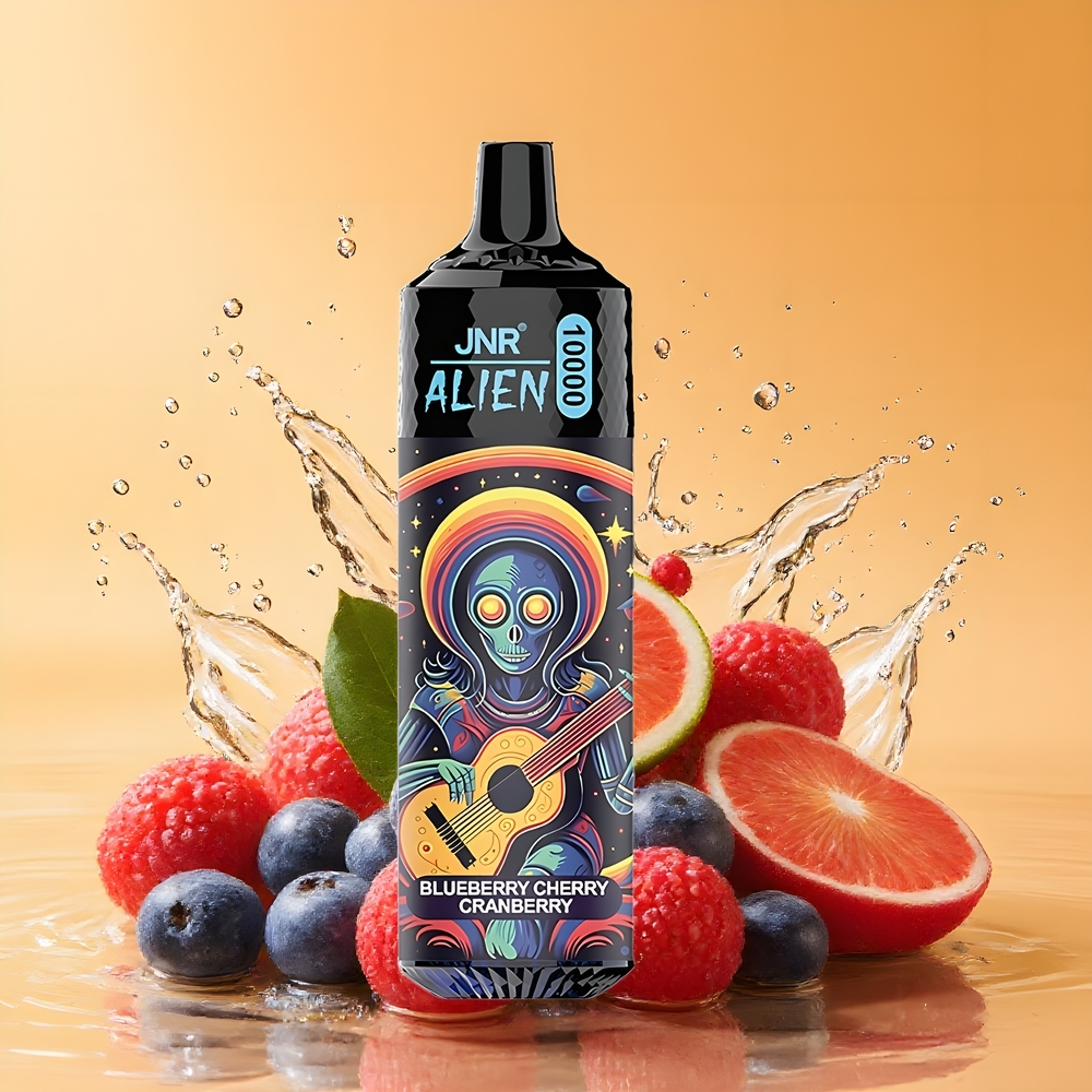 JNR Alien 10000 Puffs Nagykereskedés Magyarország RGB LED Kékáfonya Cseresznye Áfonya