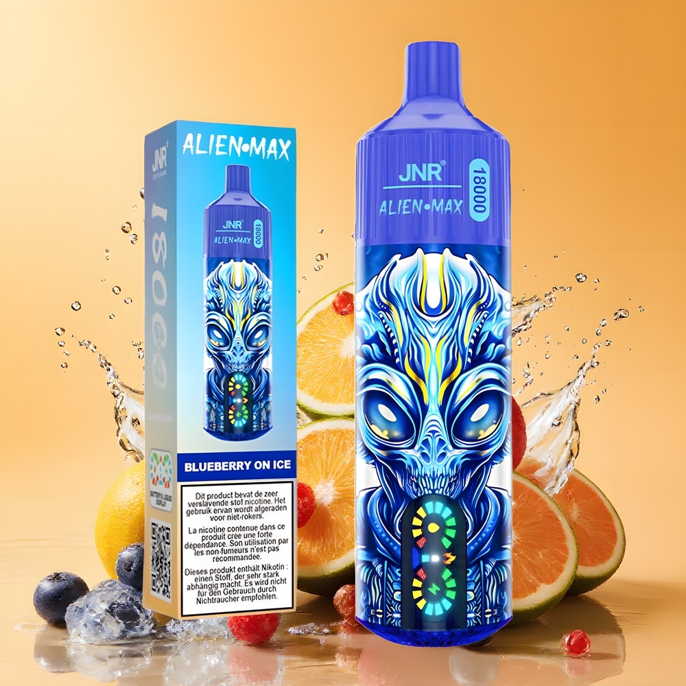 JNR Alien Max 18000 Nagykereskedés Magyarország Kettős Mesh & Mag Blueberry On Ice