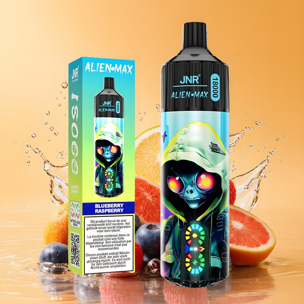 JNR Alien Max 18000 Puffs Dual Mesh Kékáfonya Málna Nagykereskedés Magyarország