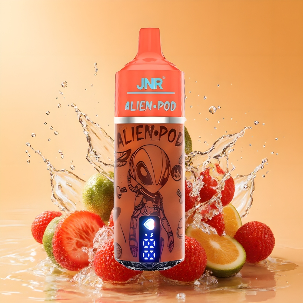JNR Alien Pod 13000 Puffs Nagykereskedés Magyarország Eper Jég Típus-C Gyors Töltés