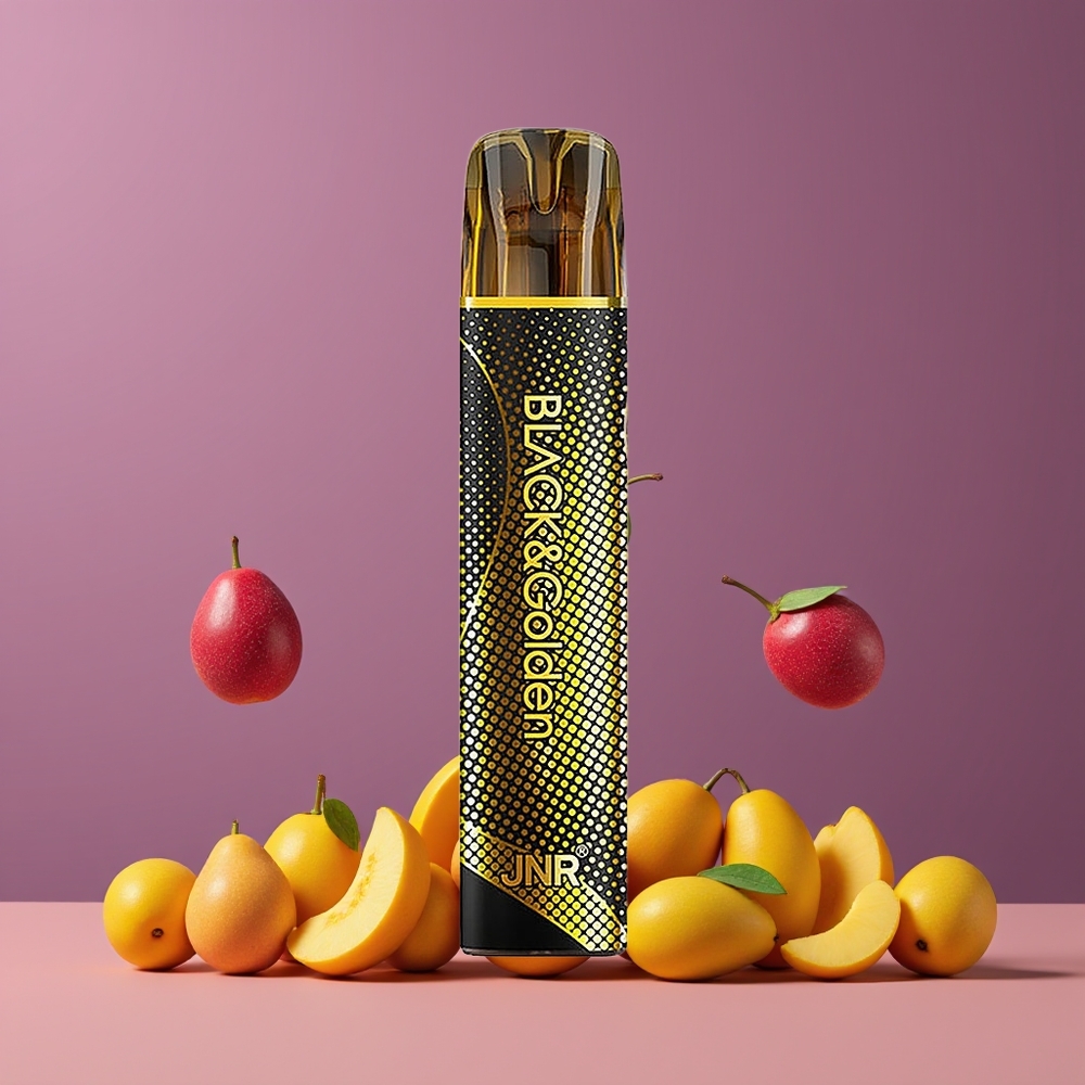 JNR Black&Golden 600+200 Puff Egyszerhasználatos Vape Hármas Mango 550mAh Nagykereskedés Magyarország