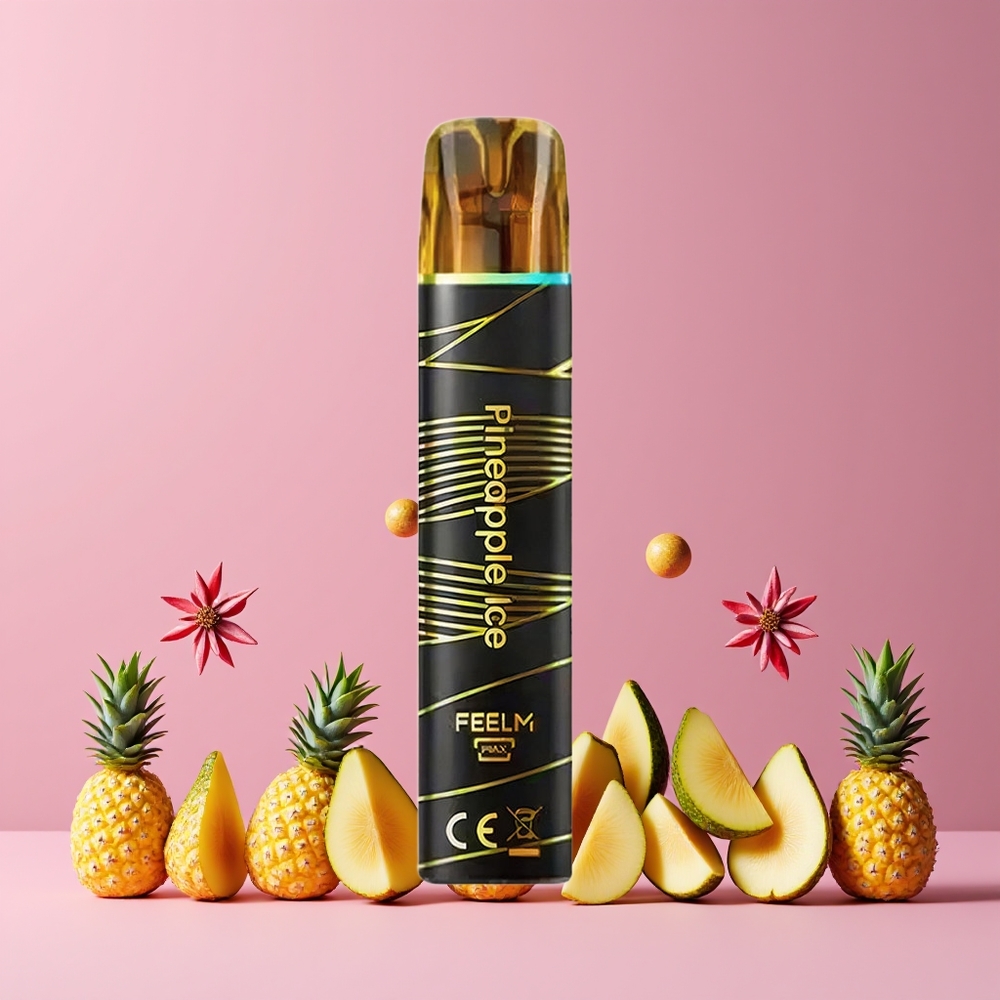 JNR Black&Golden 600+200 Puffs Eldobható Vape Ananász Jég 550mAh Nagykereskedés Magyarország