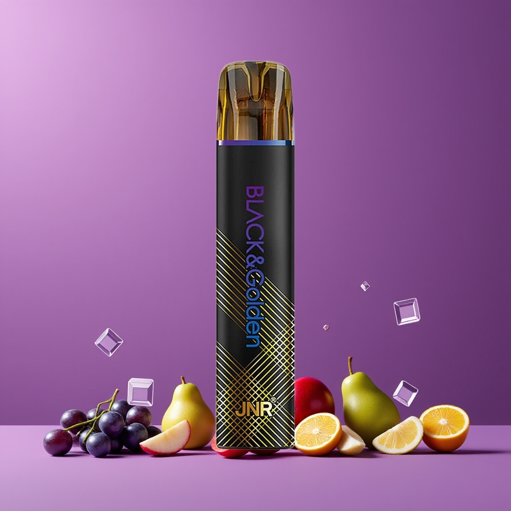 JNR Black&Golden 600+200 Puffs Eldobható Vape Jég almale Nagykereskedés Magyarország 550mAh