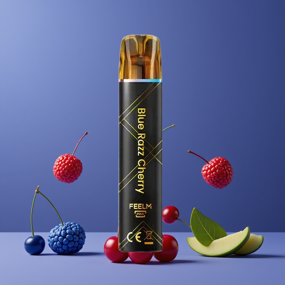 JNR Black&Golden 600+200 Puffs Eldobható Vape Kék Málna Cseresznye 550mAh Nagykereskedés Magyarország