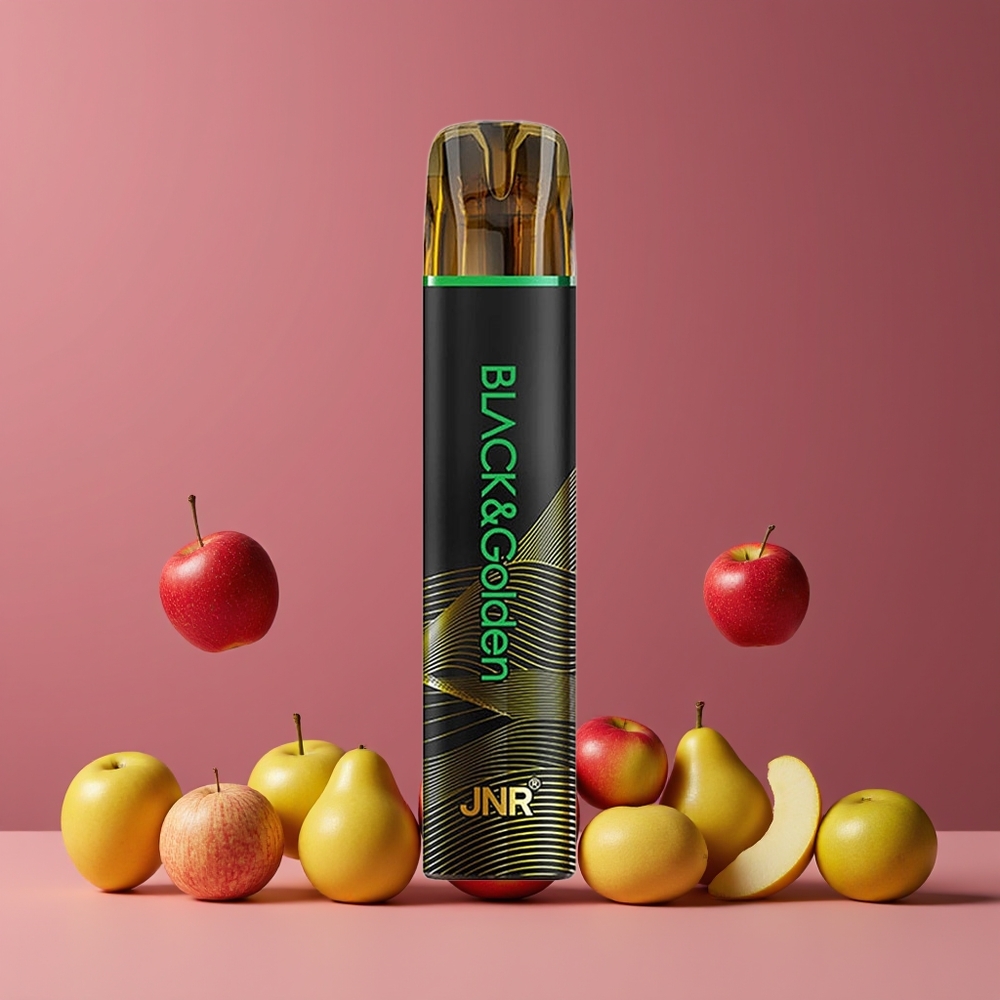 JNR Black&Golden 600+200 Puffs Eldobható Vape Savanyú Alma 550mAh Nagykereskedés Magyarország