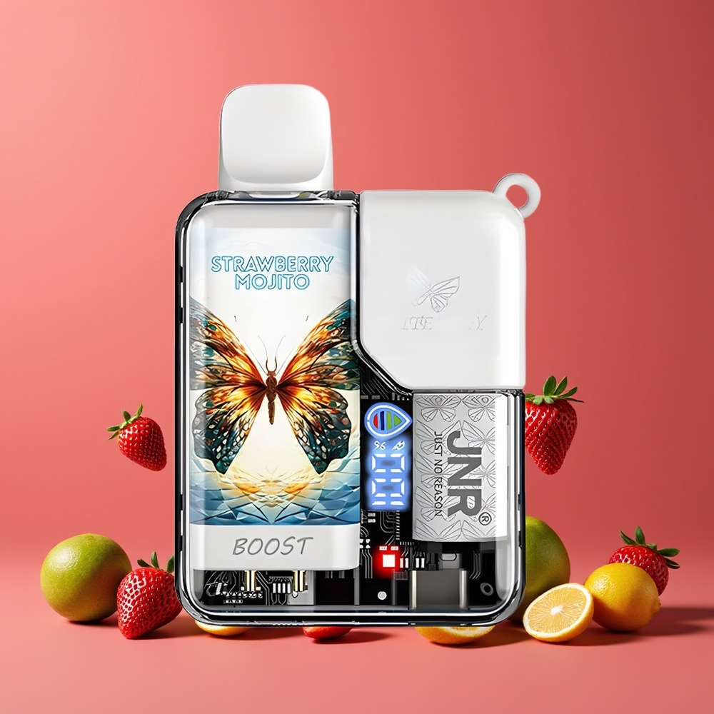 JNR Butterfly 8500 Puffs Digitális Kijelző Egyszerhasználatos Vape Epermojito Nagykereskedés Magyarország