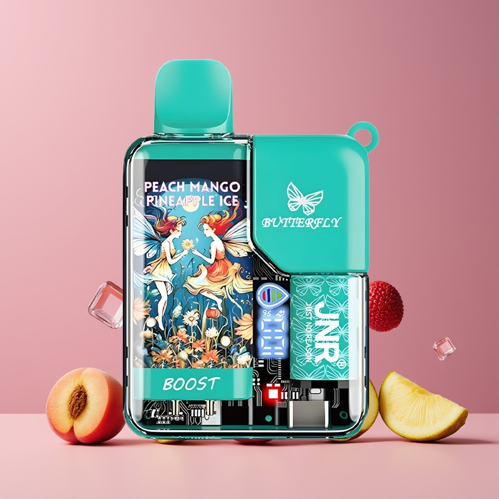 JNR Butterfly 8500 Puffs Digitális Kijelző Nagykereskedés Magyarország Barack Manga Ananász Jég