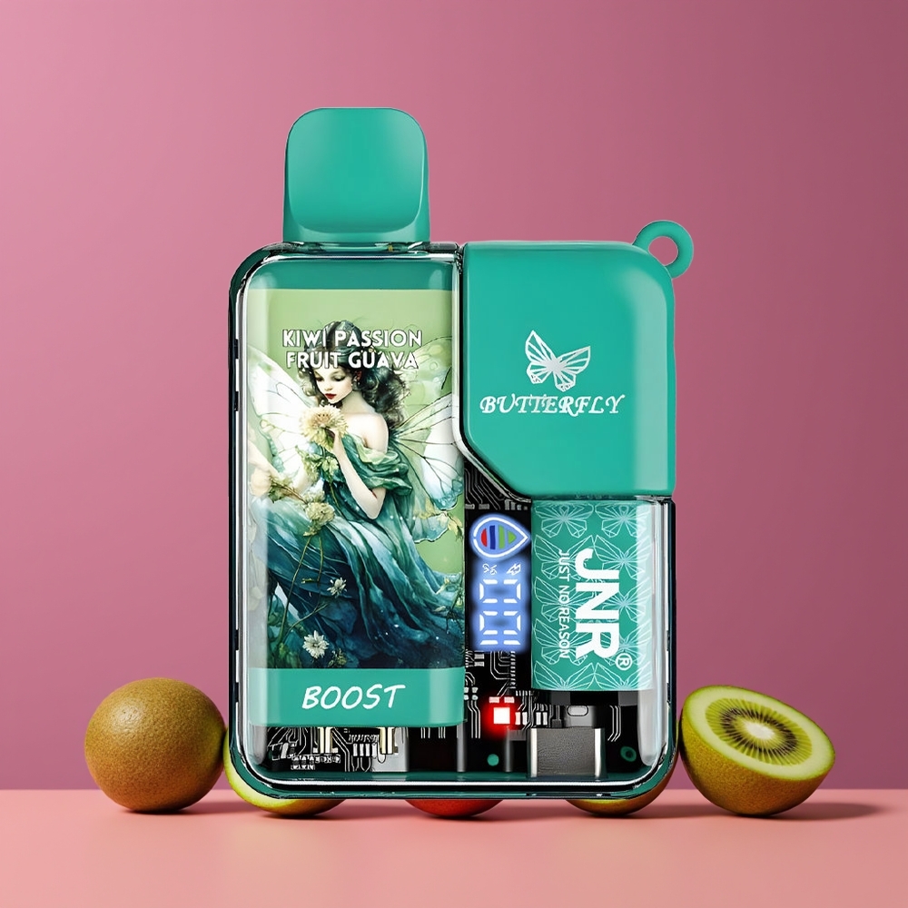 JNR Butterfly 8500 Puffs Digitális Kijelző Nagykereskedés Magyarország Kiwi Passiógyümölcs Guava