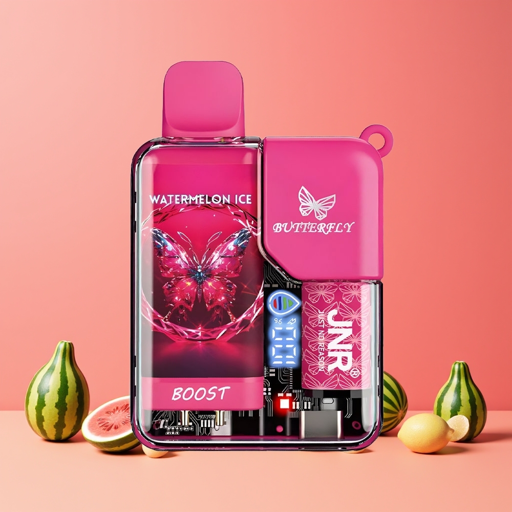 JNR Butterfly 8500 Puffs Digitális Kijelzős Eldobható Vape Görögdinnye Jég Nagykereskedés Magyarország