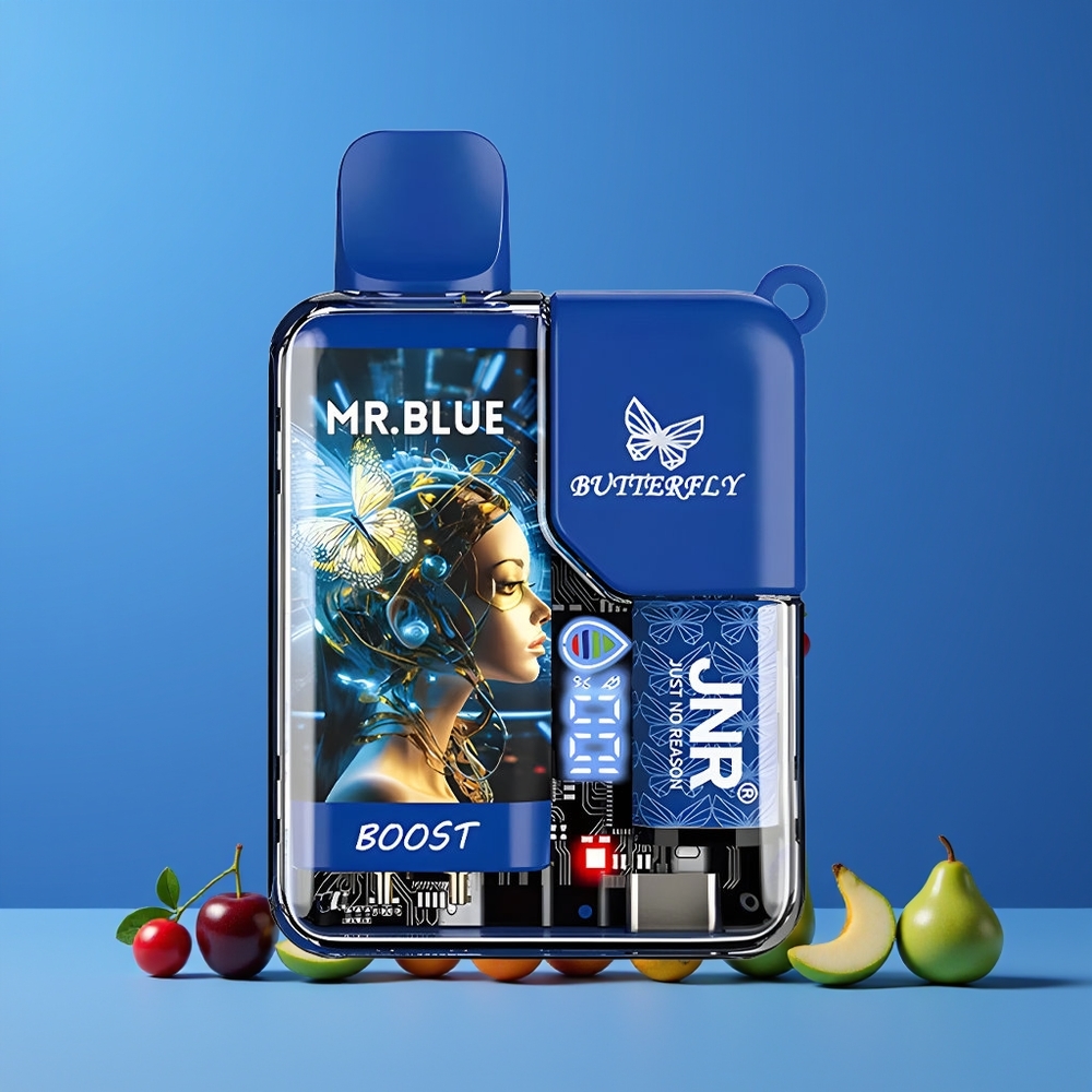 JNR Butterfly 8500 Puffs Digitális Kijelzős Eldobható Vape Kék Nagykereskedés Magyarország