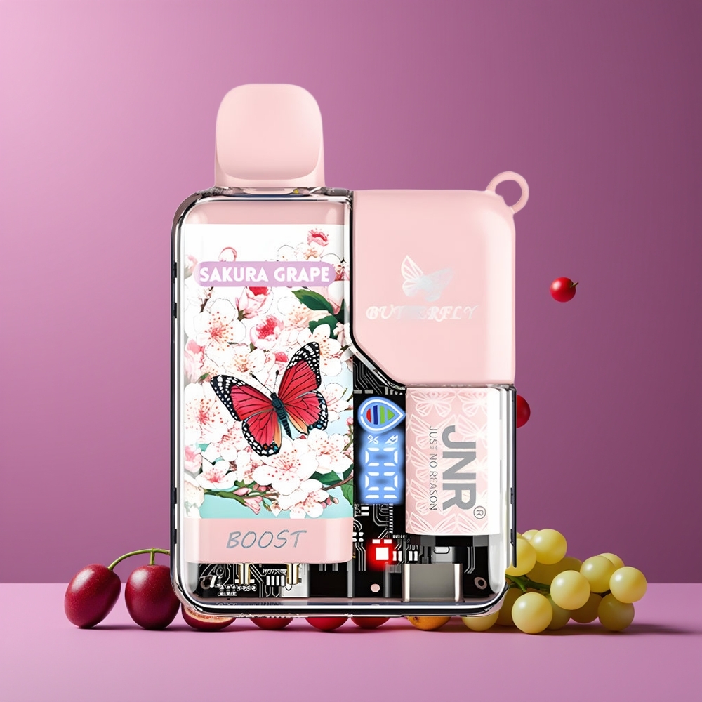 JNR Butterfly 8500 Puffs Eldobható Vape Cseresznyeszőlő 1200mAh Nagykereskedés Magyarország