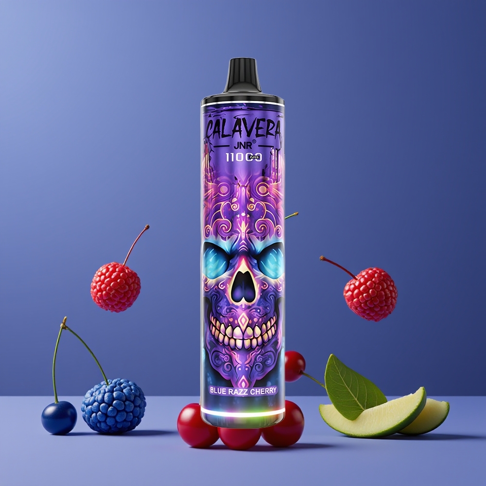 JNR Calavera 11000 Puffs Nagykereskedés Magyarország 850 mAh Kék Málna Cseresznye